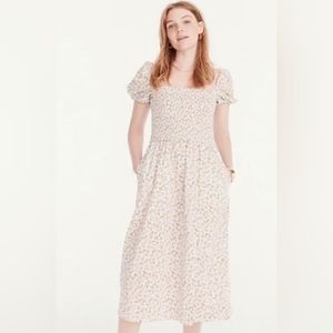 J.crew floral smocked dress